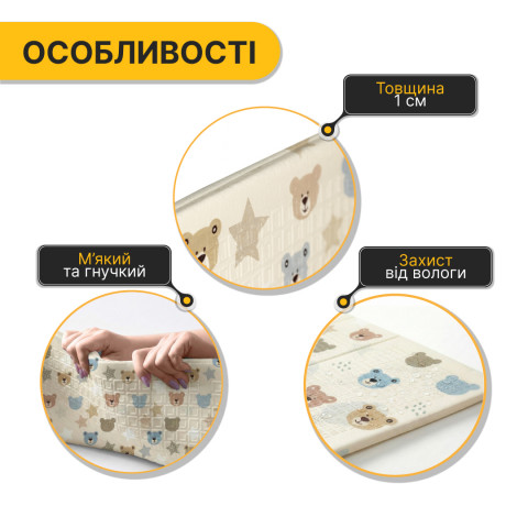 Дитячий ігровий килимок LEOBRO 150 x 200 x 1 см (LB-1025)