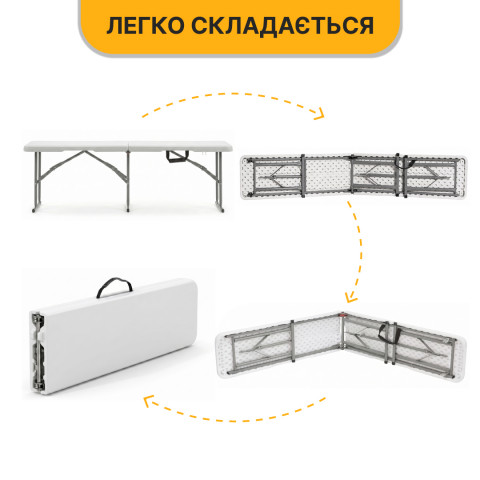 Розкладна туристична лавка LEOBRO Tourismo 180 x 27 см (LB-1062)