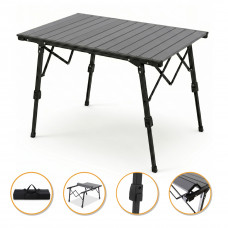 Розкладний туристичний стіл LEOBRO Pro Camp Black Alu (LB-1064)