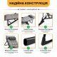 Розкладне крісло ліжко з подушкою LEOBRO Black (LB-1141)
