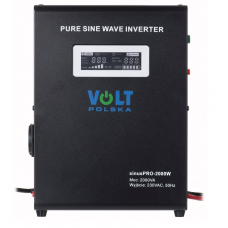 Гібридний ДБЖ/інвертор Volt Polska SINUS PRO 2000 W 24/230V 1400/2000W (3SP200024W)