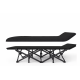 Туристична похідна розкладачка з Mesh-матрацом LEOBRO Black (LB-CC-L1-BLK)