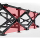 Туристична похідна розкладачка з Mesh-матрацом LEOBRO Black (LB-CC-L1-BLK)