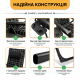 Розкладний посилений шезлонг до 150 кг LEOBRO Zero Gravity Premium Plus з велюровим матрацом (LB-ZGC-K3-PAT)