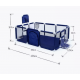 Дитячий манеж LEOBRO Multisport 120 x 180 см Синій (LB-1138)