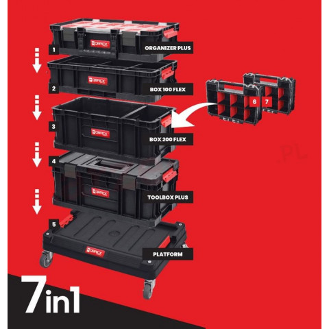 Набір ящиків для інструментів Qbrick System PROMO SET II 7в1 (5901238252603)