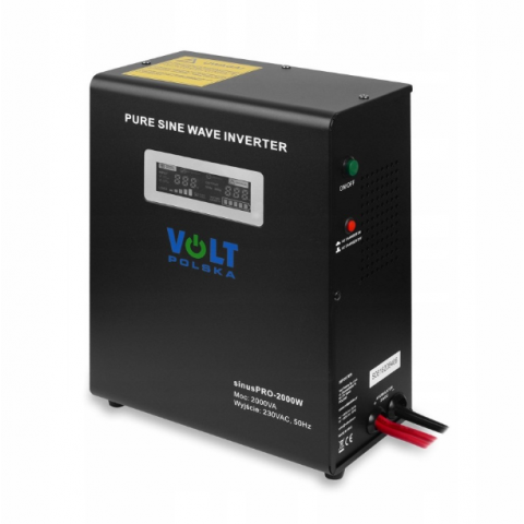 Комплект інвертору Volt Polska SINUS PRO 2000W 1400/2000W + 2 шт Акумулятор VOLT VRLA 100Ah 12V