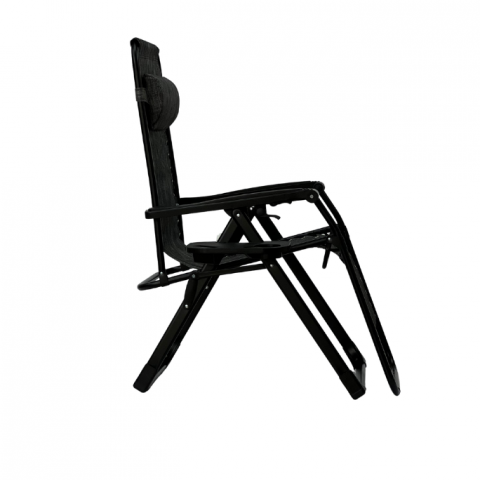 Розкладне крісло шезлонг LEOBRO Zero Gravity Premium Grey (LB-ZGC-G2-GRY)