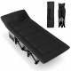 Туристична похідна розкладачка з вбудованим матрацом LEOBRO Black (LB-CC-K1-BLK)