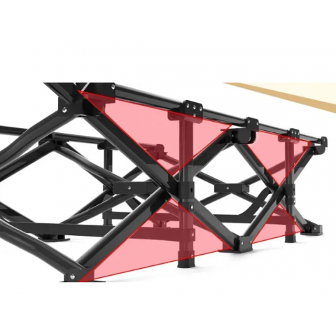 Туристична похідна розкладачка з вбудованим матрацом LEOBRO Black (LB-CC-K1-BLK)
