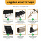 Розкладне крісло ліжко з подушкою LEOBRO Темна смужка Black (LB-1139)