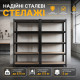 Набір стелажів 2 шт LEOBRO Premium Black 180 х 90 х 40 см, 175кг/полиця, 5 полиць (LB-R115X2)