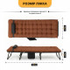 Розкладне ліжко (розкладачка) з матрацом і подушкою LEOBRO Brown (LB-FB-A1-BRN)