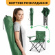 Комплект туристичний - стіл LEOBRO 52x52x50 см та крісло Lite Military