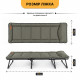 Розкладне ліжко (розкладачка) з вбудованим матрацом LEOBRO Khaki (LB-FB-S1-KHA)