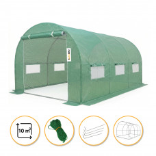Посилена садова теплиця парник LEOBRO Garden 10м2 Green (LB-10M25)