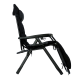 Розкладне крісло шезлонг LEOBRO Zero Gravity Premium Plus Black (LB-ZGC-K2-BLK)