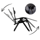 Розкладне крісло шезлонг LEOBRO Zero Gravity Premium Plus Black (LB-ZGC-K2-BLK)