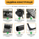 Розкладний посилений шезлонг до 150 кг LEOBRO Zero Gravity Premium Plus Grey з велюровим матрацом (LB-ZGC-K3-GRY)