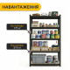 Стелаж LEOBRO Premium Black 200 х 90 х 40 см, 175кг/полиця, 5 полиць (LB-R128)