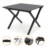 Розкладний туристичний стіл LEOBRO Camp Black M (LB-1066)