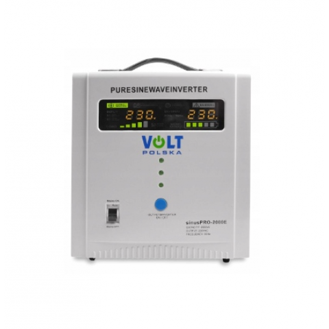 Аварійний комплект Volt Polska SINUS PRO 2000 E 12/230V 1250/2000W + Акумулятор VOLT GELL 110Ah 12V