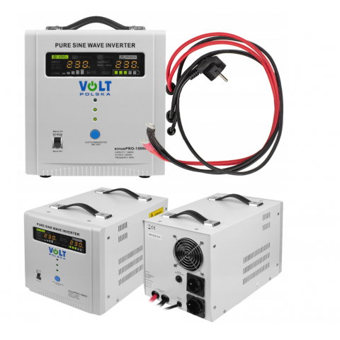 Комплект Volt Polska SINUS PRO 1500E 12/230V 1000/1500W + Акумулятор гелевий Volt Polska GEL 110 Ah