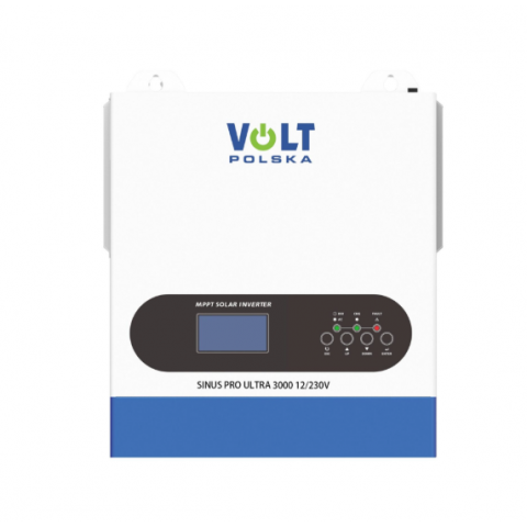 Сонячний інвертор Volt Polska SINUS PRO ULTRA 3000 12/230V 1500/3000W + 100A + WIFI (3SSS150012)