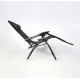 Розкладне крісло шезлонг LEOBRO Zero Gravity Чорне (HT-167D BLACK)