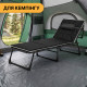 Розкладне ліжко (розкладачка) з Mesh-матрацом і подушкою LEOBRO Black (LB-FB-A2-BLK)