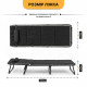 Розкладне ліжко (розкладачка) з Mesh-матрацом і подушкою LEOBRO Black (LB-FB-A2-BLK)