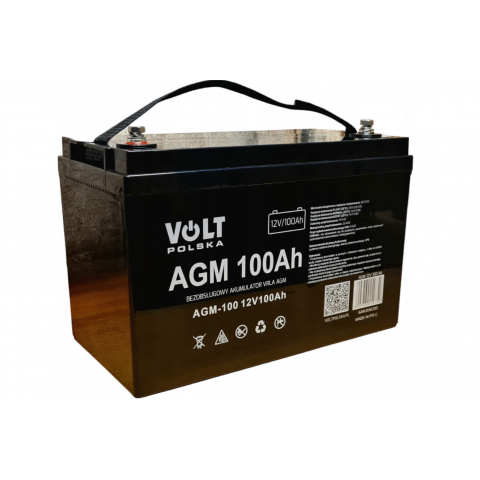 Комплект Volt Polska SINUS PRO 800 W 12/230V 500/800W + Акумулятор VOLT AGM VRLA 100Ah 12V