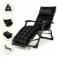 Розкладне крісло ліжко з оксамитовим матрацом LEOBRO Black (LB-FCB-G4-BLK)