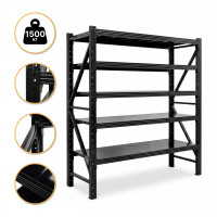Металевий стелаж LEOBRO Premium Pro 200 х 200 х 50 см, 300кг/полиця, 5 полиць (LB-R131)