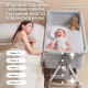 Дитяче ліжечко-трансформер LEOBRO Smart Crib Pro 5в1 Сіре (LB-1136)