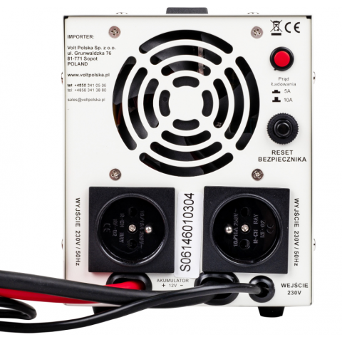 Аварійний комплект Volt Polska SINUS PRO 800 E 12/230V 500/800W + Акумулятор VOLT GEL VPRO SOLAR 110Ah 12V