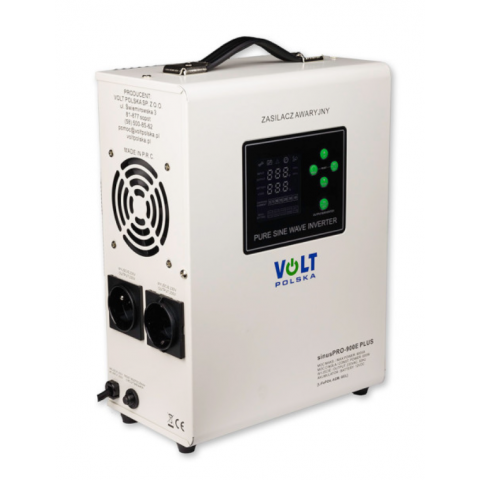 Гібридний ДБЖ/інвертор Volt Polska SINUS PRO 900 E PLUS 12/230V 600/900W (3SPM09012M)
