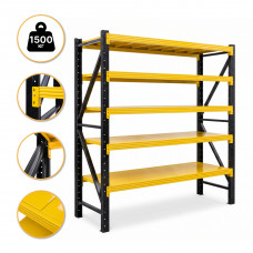 Металевий стелаж LEOBRO Premium Pro 200 х 200 х 50 см, 300кг/полиця, 5 полиць (LB-R132)