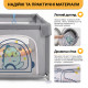 Дитячий манеж LEOBRO "Діно мандрівник" 200 x 200 см (LB-1150)