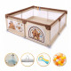 Дитячий манеж LEOBRO "Капібара ленд" 180 x 200 см (LB-1155)