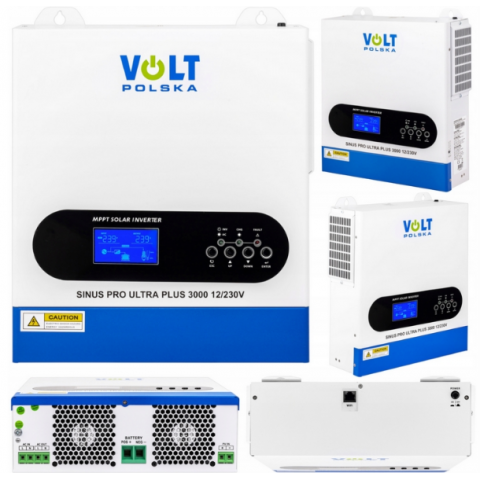 Volt Polska SINUS PRO ULTRA 3000 12/230V 1500/3000W + Акумулятор Volt Polska LiFePO4 12,8V 100Ah