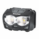 Ліхтар налобний Nord Camp 500Lm, 2x5W CREE XTG, 1200mAh/3xAAA, з сенсором білий/червоний