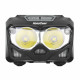 Ліхтар налобний Nord Camp 500Lm, 2x5W CREE XTG, 1200mAh/3xAAA, з сенсором білий/червоний