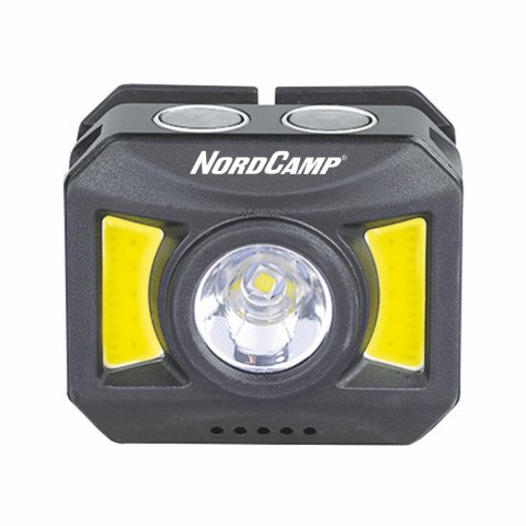 Ліхтар налобний Nord Camp 150+140Lm, 3W+COB, 850mAh, білий/червоний
