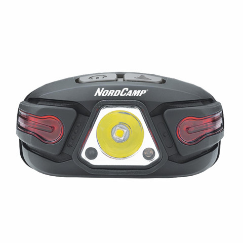 Ліхтар налобний Nord Camp 250Lm, 5W LED, 850mAh, з сенсором білий/червоний