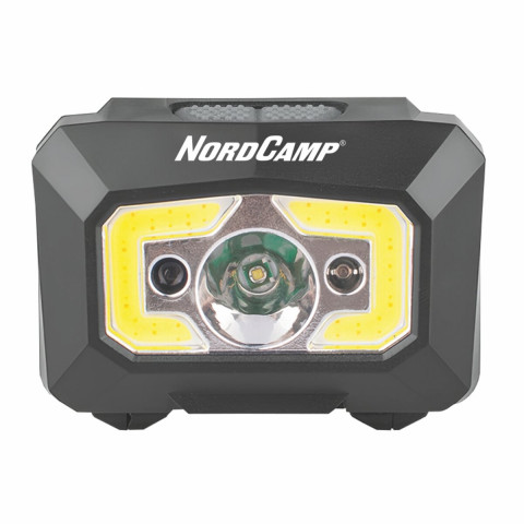 Ліхтар налобний Nord Camp 280Lm, 3W XPE+ COB, 1200mAh, з сенсором білий/червоний