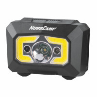 Ліхтар налобний Nord Camp 280Lm, 3W XPE+ COB, 1200mAh, з сенсором білий/червоний