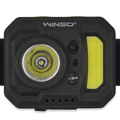 Ліхтар налобний Winso 250Lm, 3W XPE+3W COB, 850mAh, з сенсором білий/червоний