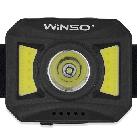 Ліхтар налобний Winso 300Lm, 3W+COB, 850mAh, білий/червоний