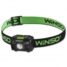 Ліхтар налобний Winso 100Lm, 3W LED, 3xAAA, з сенсором білий/червоний